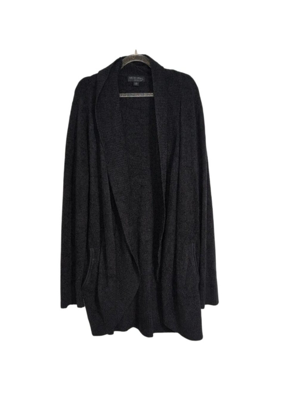 Barefoot Dreams Cozychic Lite Circle Cardigan Womens Size L/XL Black Cozy Boho